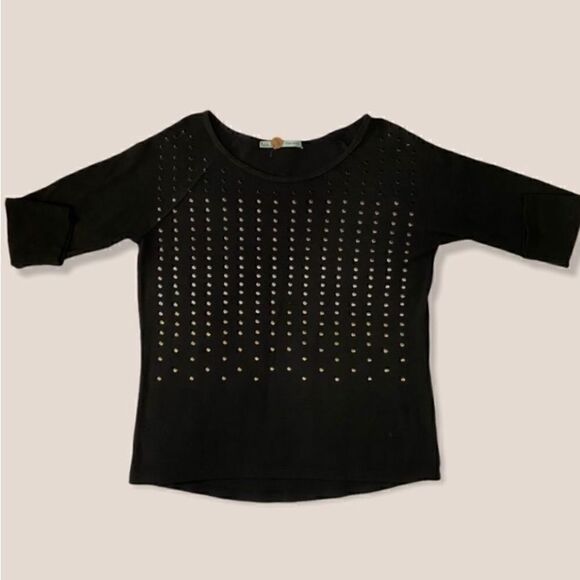 Maurice’s Three Quarter Sleeve Studded Knit Sweater - Picture 1 of 4